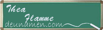 Thea Flamme Visitenkarte